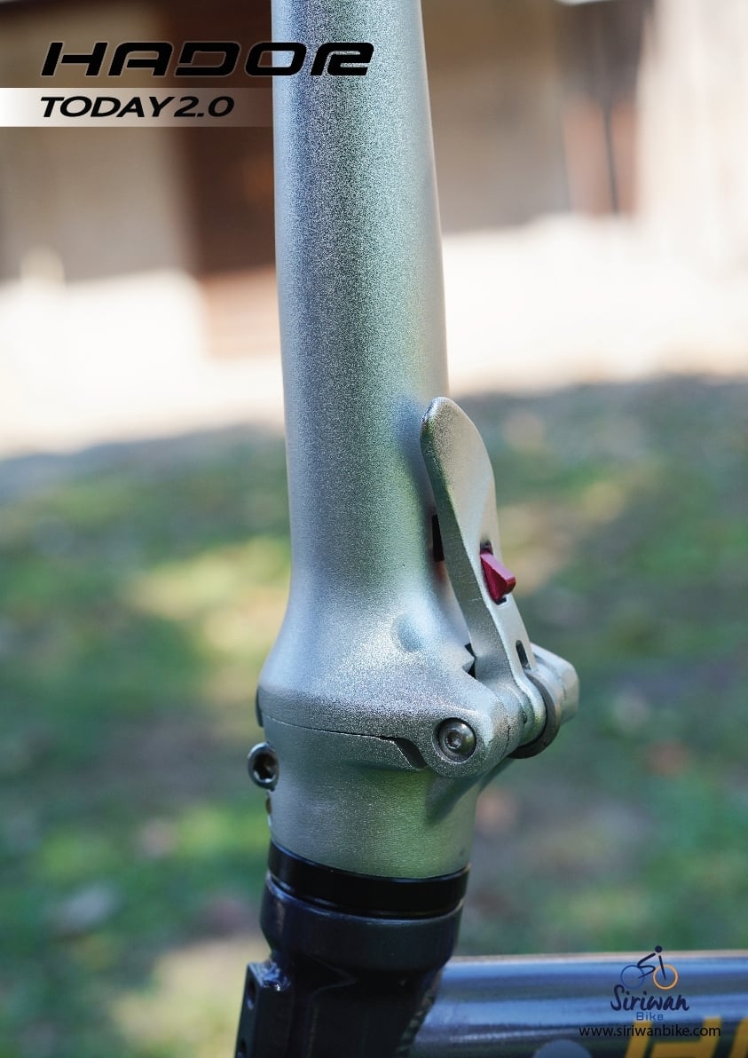 จักรยานพับได้ HADOR TODAY 2.0 Folding bike ล้อ 20" ชุดเกียร์ LT-Woo A5 9 สปีด เฟรม CHROMOLY