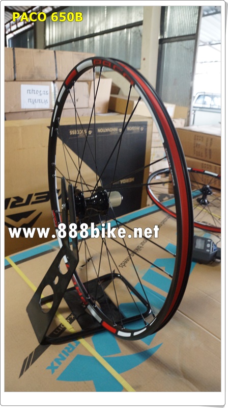 ชุดล้อสำเร็จ ล้อเสือภูเขาPACO WT27.5 (650B) ซี่ลวดแบน AERO 2017 Bearing " โม่ 9-10 sp