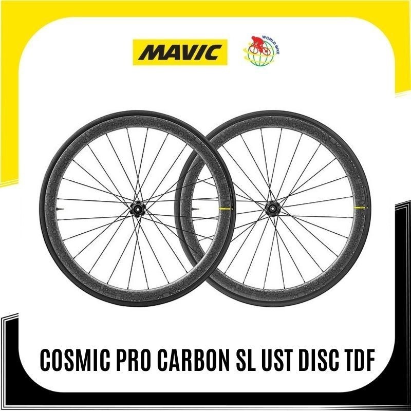 ล้อจักรยานเสือหมอบ Mavic รุ่น Cosmic Pro Carbon SL UST D Center Lock TDF