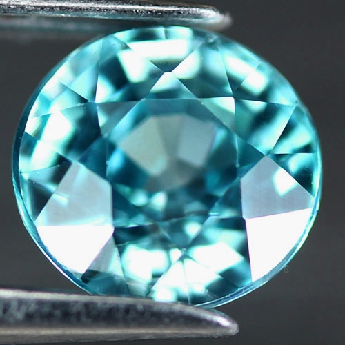 เพทายสีฟ้าน้ำทะเล (Zircon) 1.45 กะรัต (0556)