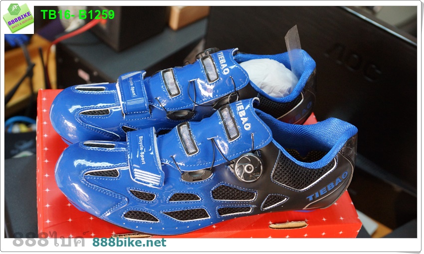 รองเท้าปั่นจักรยานเสือหมอบ/รองเท้าเสือภูเขา TIEBOA Cycling Road Shoes รุ่น TB16-B1259-1102