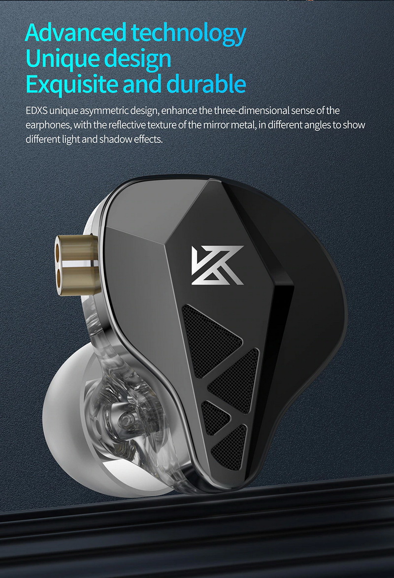 KZ EDXS หูฟังไดรเวอร์ Dynamic 10 mm ประสิทธิภาพสูง ประกันศูนย์ไทย