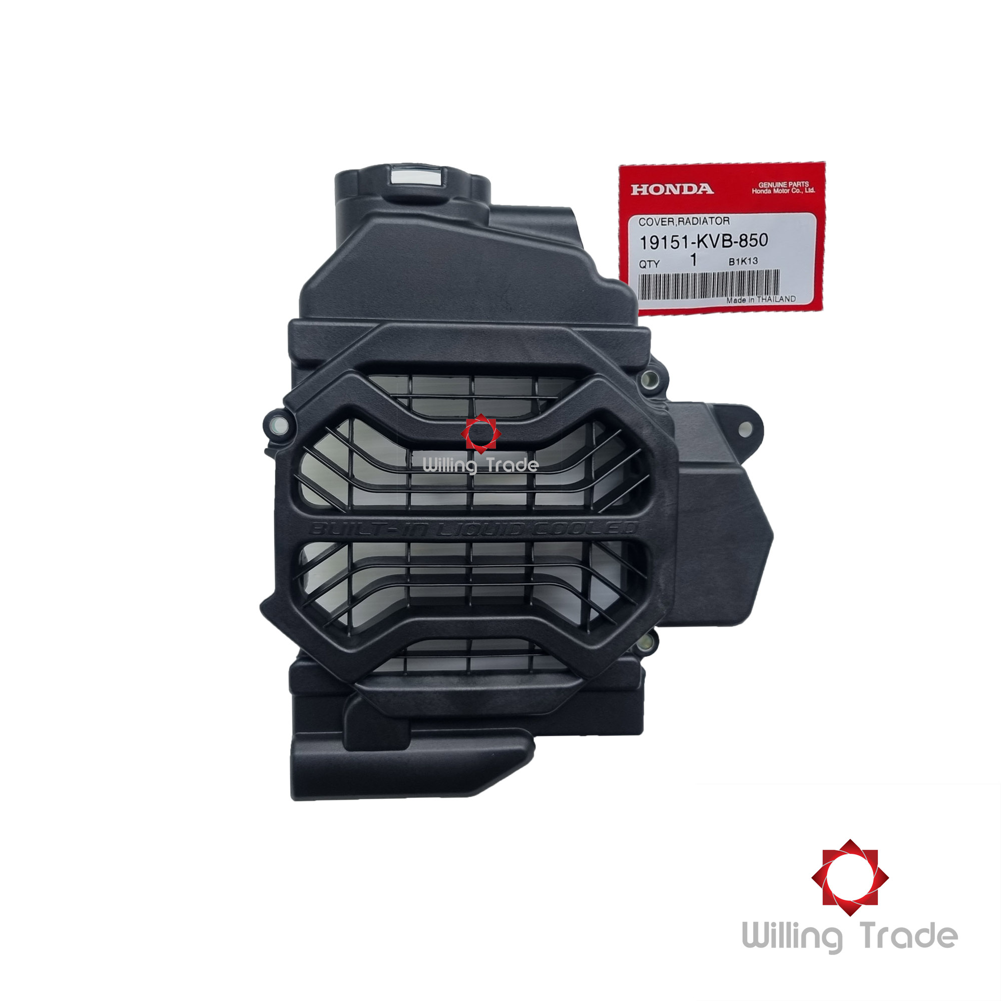 ตะแกรงกันหม้อน้ำ (A317) Honda:(19151-KVB-850) CLICK คาร์บู แท้ศูนย์ COVER, RADIATOR