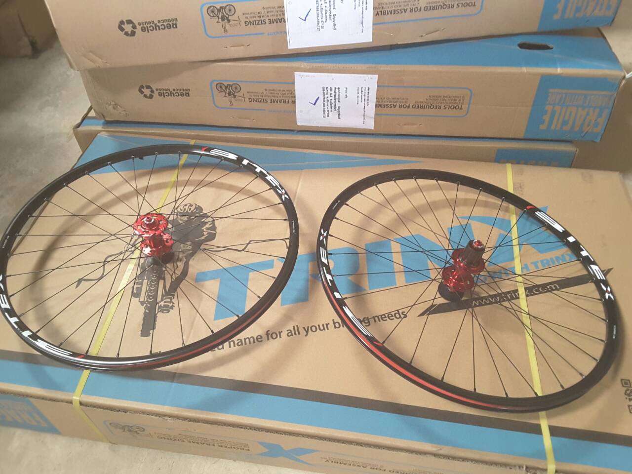 ชุดล้อเสือภูเขา Bitex 27.5"(650B) ,32/32 ดุมแดง ตัวเบา ซี่ลวด Double butted, BX-MTB-650B-XDPSR2016 รองรับแกน 9/15