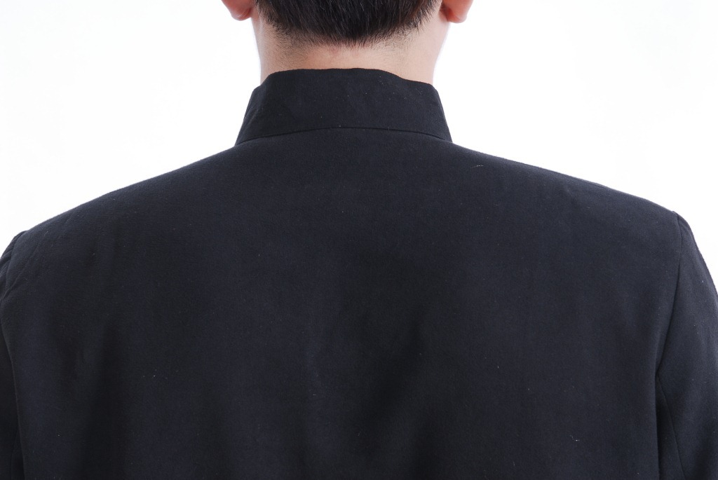 Pre-order ชุดจีน เสื้อจีนชาย แขนยาว สีดำ