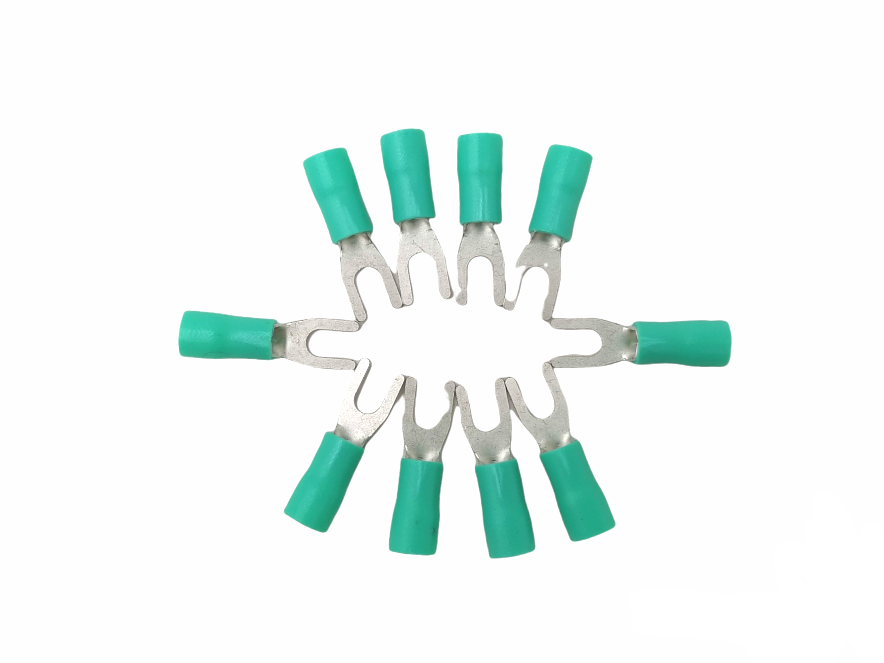 หางปลาแฉก มีปลอกหุ้ม RV 3.5-4 (ห่อ=10ตัว) คละสี