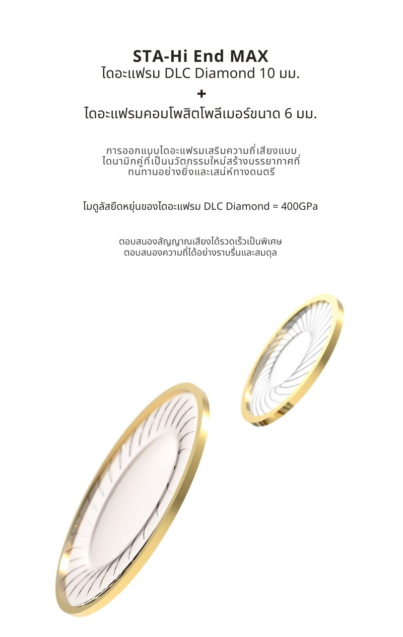 Ear Acoustic Audio STA-Hi End MAX หูฟัง IEMs 2 ไดรเวอร์ Dynamic ให้เสียงที่น่าทึ่ง ประกันศูนย์ไทย