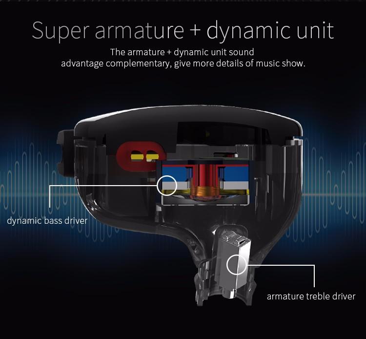 KZ ZST Colorful หูฟัง hybrid 1DD+1BA สายถักส้มรุ่น มีไมค์