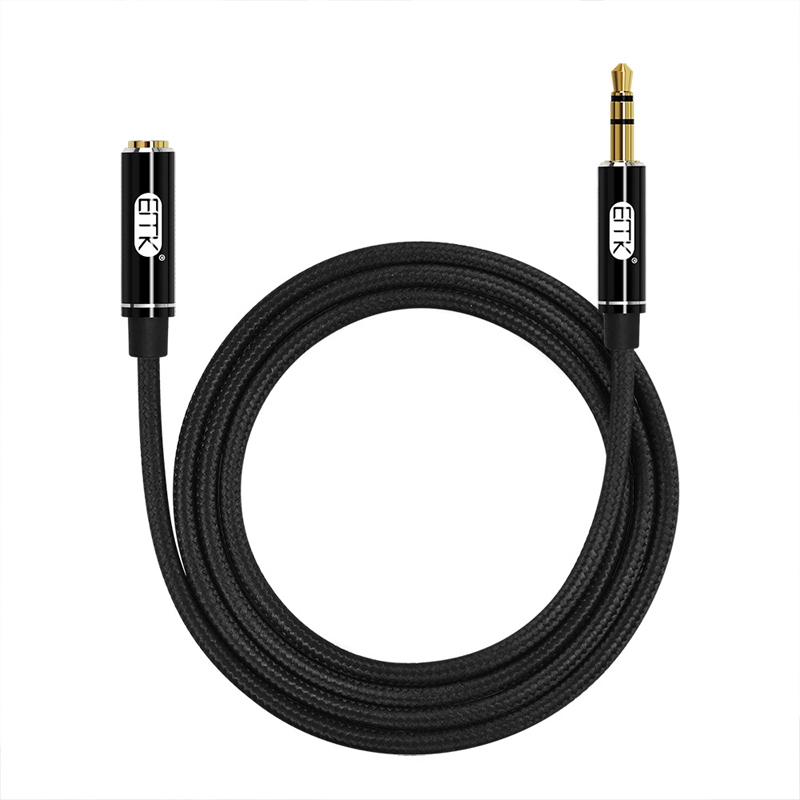 ERTK Black AUX Standard สายเพิ่มความยาวหูฟัง เกรดสำหรับหูฟัง สายถักแน่นหนา ประกันศูนย์ไทย
