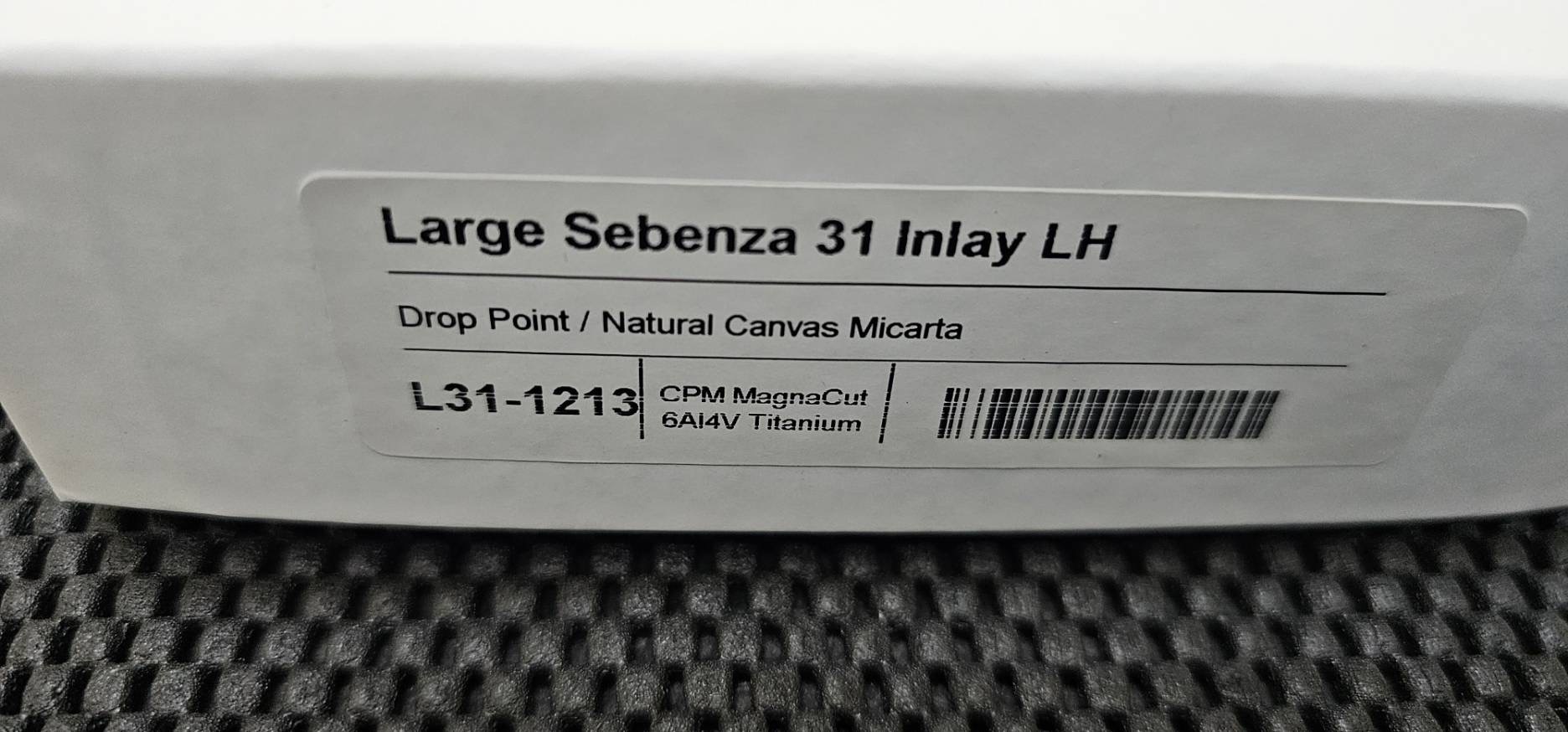 Chris Reeve Large Sebenza 31 - Natural Micarta Inlay - Left-Handed(มือซ้าย)