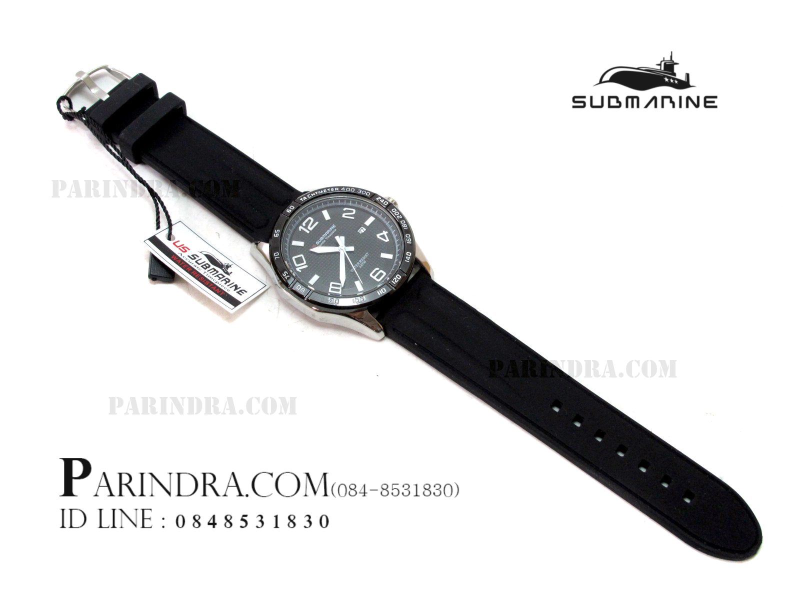 นาฬิกา US Submarine J112MD ตัวเลขขาว