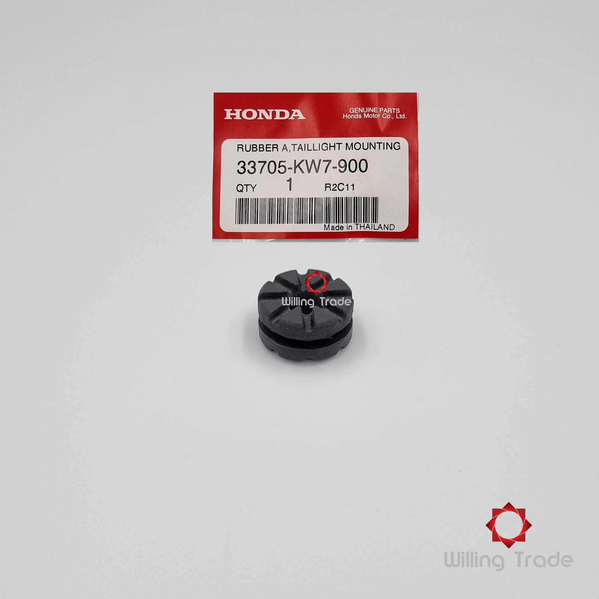 ลูกยางรอง, ยางกันสะเทือนรองไฟท้าย. (B237) HONDA: (33705-KW7-900) WAVE, LS125 [แท้ศูนย์ 100%] .... RUBBER A, TALLIGHT MOUNTING