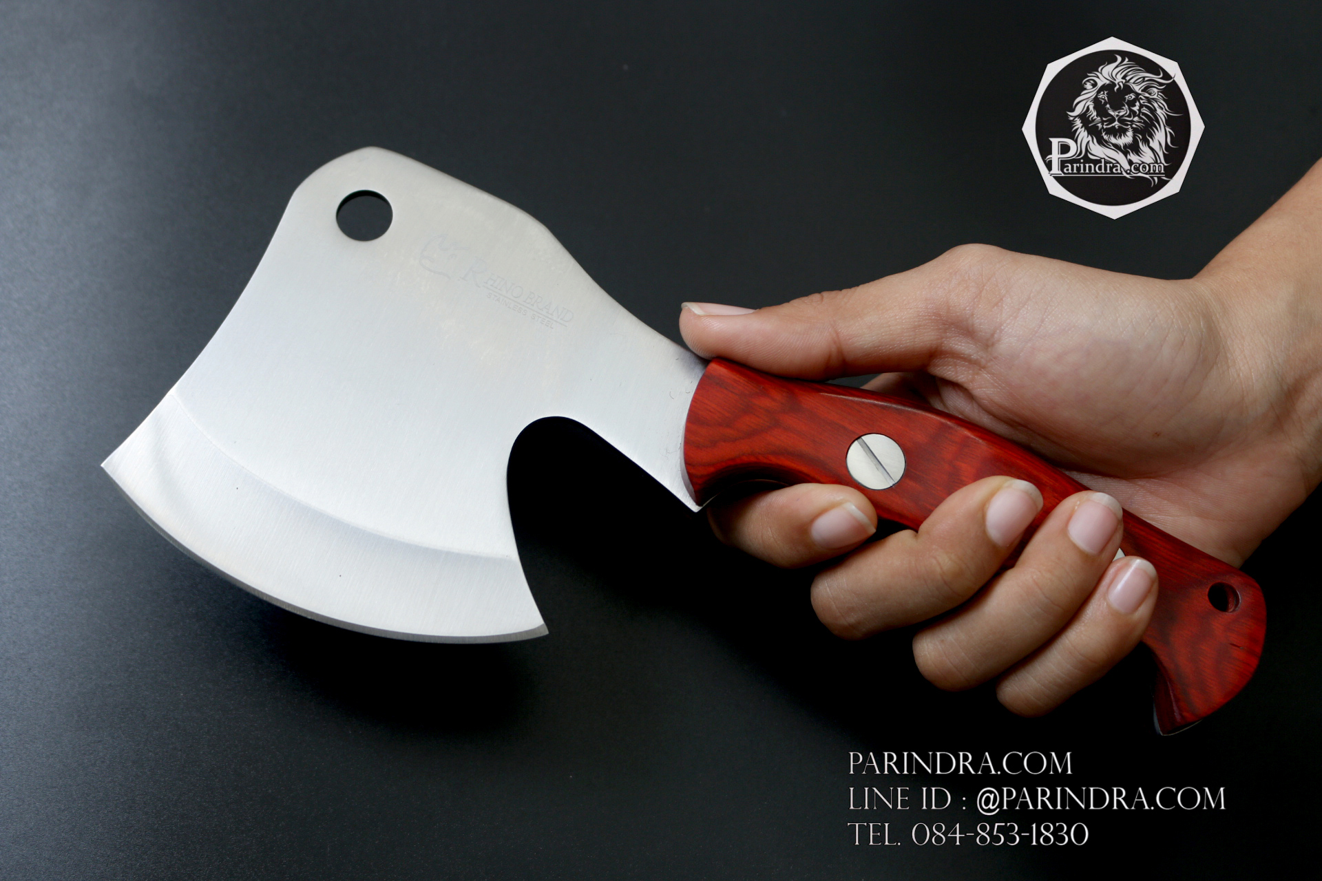 ขวานตราแรด Rhino Brand No.124 น้ำหนักดี ทนทาน จับกระชับมือ ขนาด 9 นิ้ว (ของแท้)