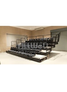 อัฒจันทร์พับเก็บได้ 6 m. 5 ชั้น เก้าอี้เบาะ