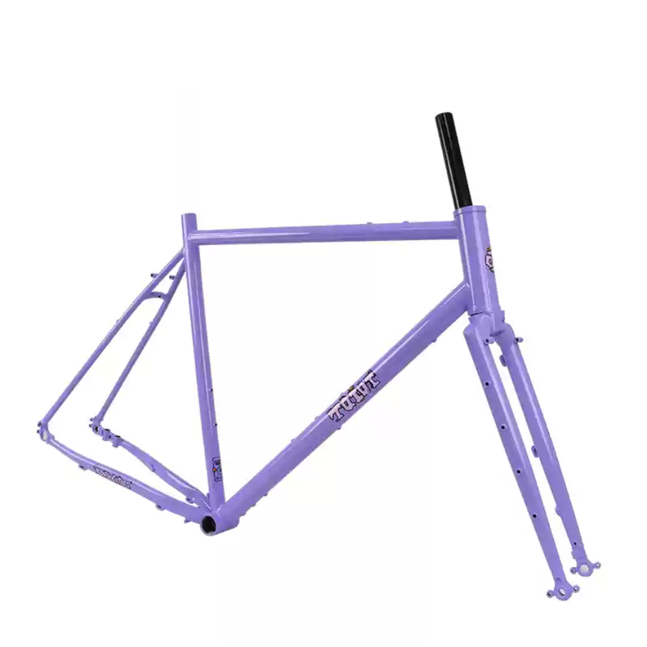 TQIQT TG006 Off-Road Road Bike Frameset | Chromoly Steel Frame with Disc Brake for 700C & 27.5” Wheels