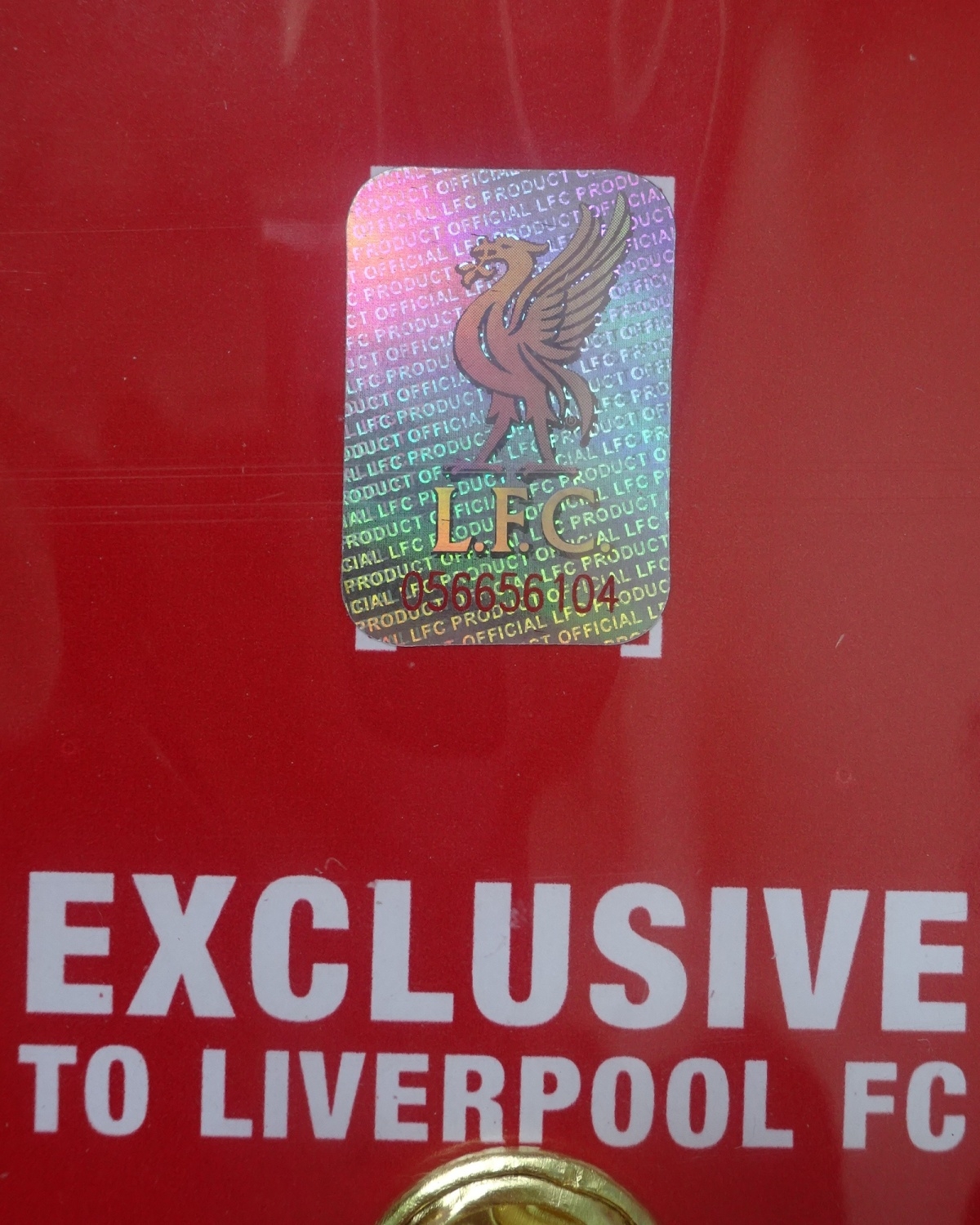 เข็มกลัด ฟุตบอล สโมสรลิเวอร์พูล - ตราสโมสร LFC นกลิเวอร์เบิร์ดสีทอง ใหม่ / LIVERPOOL Football Club Pin - LFC GOLDEN LIVER BIRD Logo NEW