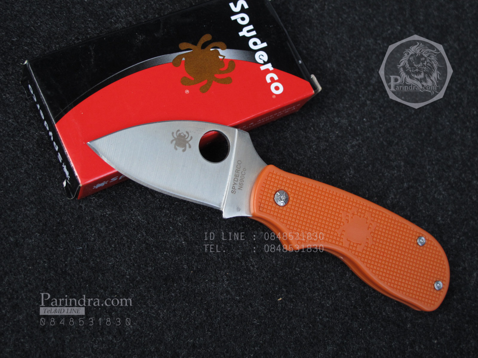 มีดพับ Spyderco Lady Bug ด้ามสีส้ม มีดพกน่ารัก คมกริบ ขนาด 6 นิ้ว (OEM)