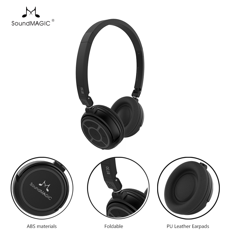 ขาย SoundMagic BT30 เฮดโฟนพกพา รองรับบลูทูธ 4.0 เสียงคมชัด น้ำหนักเบา พกพาง่าย