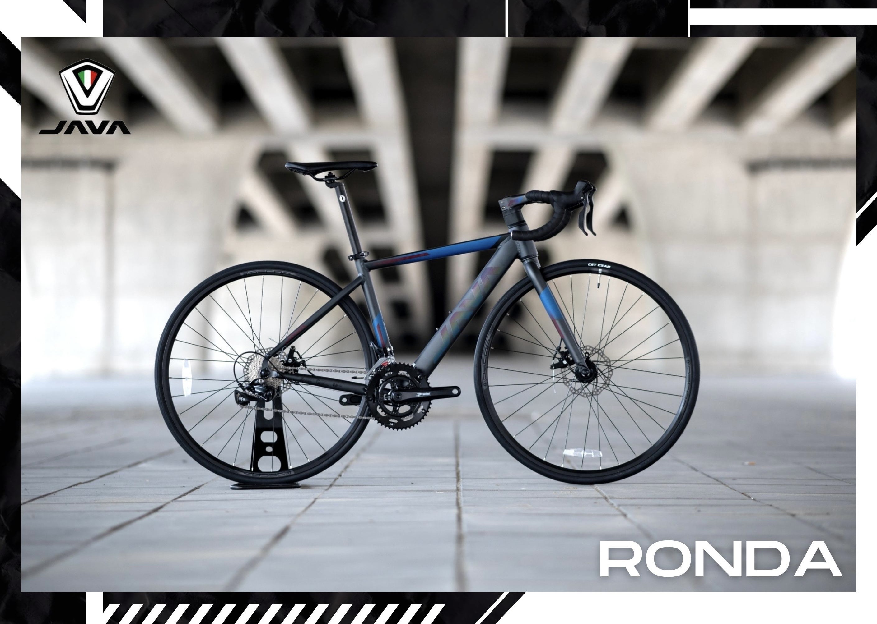 จักรยานเสือหมอบ JAVA RONDA DISC เฟรมอลู เกียร์ Shimano Sora2*9sp, แฮนด์ Integrated 700c 2022