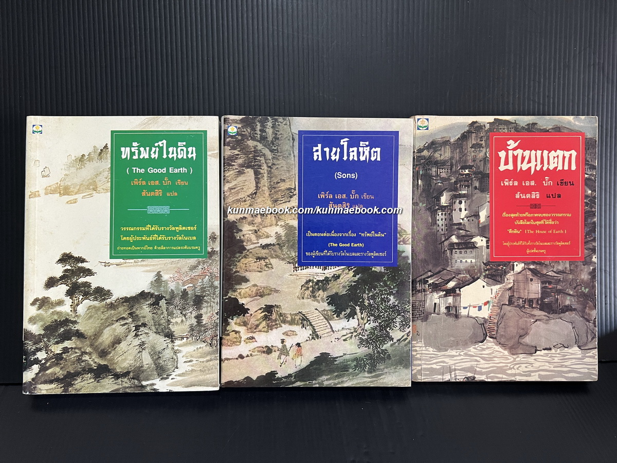 หนังสือชุดตึกดิน (The House of Earth) ทรัพย์ในดิน,สายโลหิต,บ้านแตก ( 3 เล่มครบชุด )