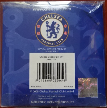 ชุดที่รองแก้วเซรามิค ฟุตบอล สโมสรเชลซี - 4 Pieces/Set ใหม่ / CHELSEA Football Club Ceramic Coaster Set - 4 Pieces/Set NEW