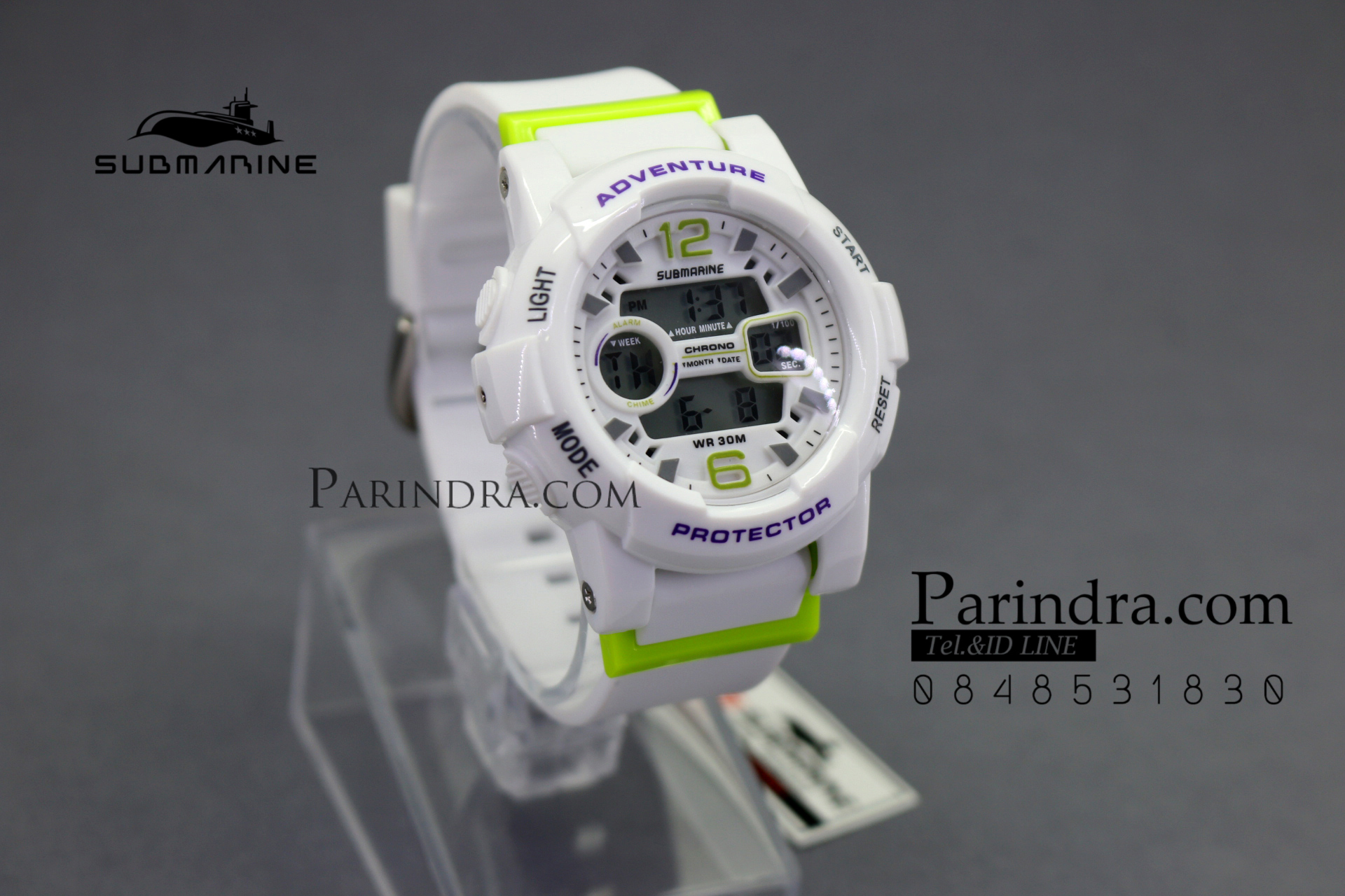 นาฬิกา US submarine รุ่น TP1350L สีขาวตัวเขียว