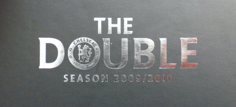กล่องเหล็กใส่นามบัตร ฟุตบอล สโมสรเชลซี - THE DOUBLE SEASON 2009/10 ใหม่ / CHELSEA Football Club Metal Card Holder - THE DOUBLE SEASON 2009/10 NEW