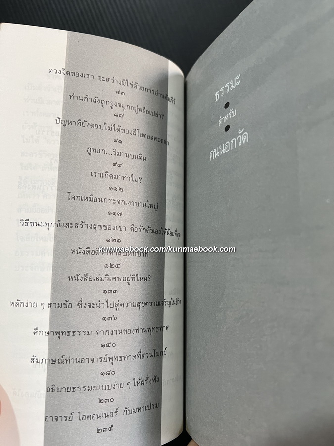 ธรรมะสำหรับคนนอกวัด ผลงานของ วิลาศ มณีวัต