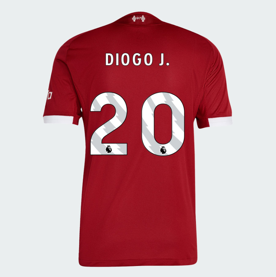 เสื้อลิเวอร์พูล 2025 2026 ทีมเหย้า Home Authentic เวอร์ชั่นนักเตะ DIOGO J. 20 ของแท้ สำเนา