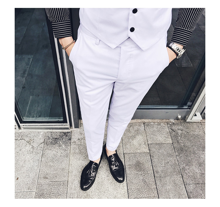 Pre-order ชุดสูทชาย สีขาว เข้ารูป
