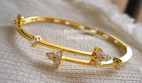 BB027+++กำไลเพชร cute style(ดอกจิก)+++กำไลน่ารักๆๆๆ ใส่ติดข้อมือได้ทุกวันไม่เวอร์ แบบน่ารักๆ เพชรไม่เยอะ วัยรุ่น หรือสาวoffice ใส่ได้สบายๆเลยค่ะ