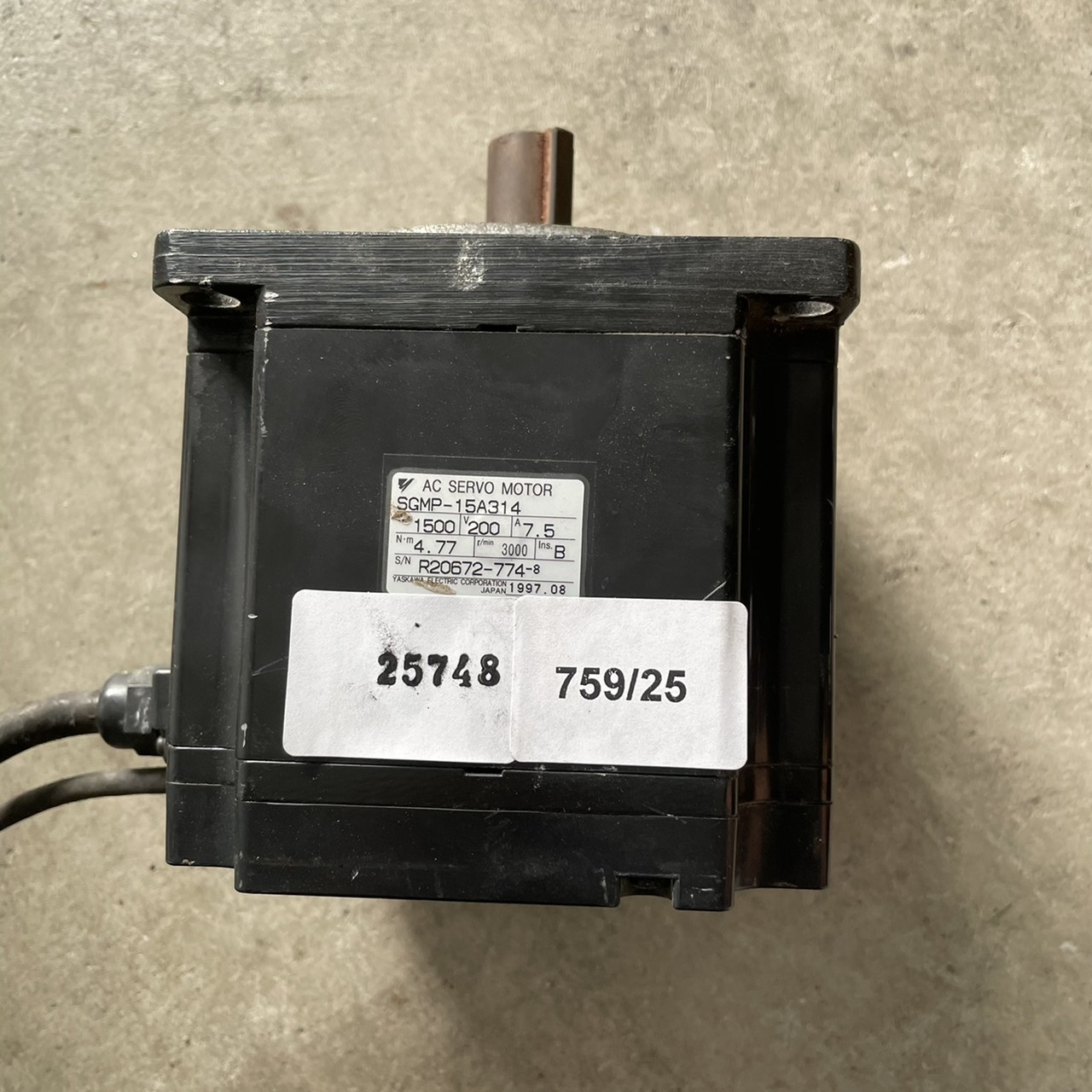 SGMP-15A314 SERVO MOTOR " YASKAWA "