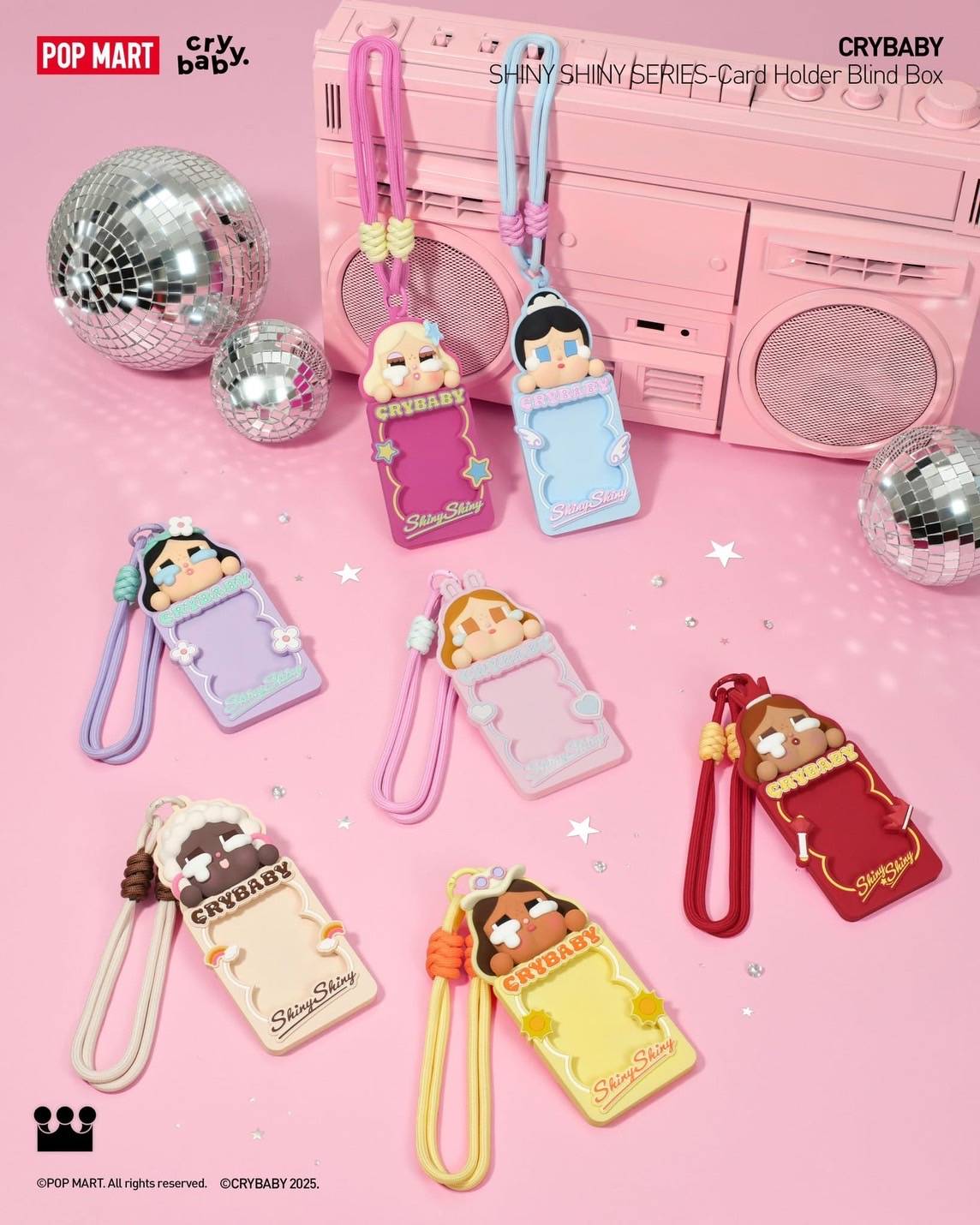 พวงกุญแจ CRYBABY SHINY SHINY SERIES-Card Holder Blind Box - (พร้อมส่ง)