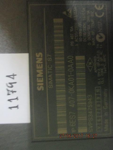 PLC “ SIEMENS ” รุ่น 6ES7 407-0KA01-0AA0