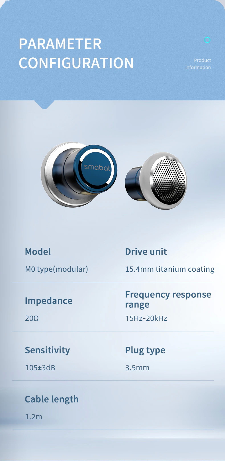 ขาย SMABAT M0 หูฟังเอียบัด พร้อมลูกเล่นถอดอัพเกรด Driver ได้ไม่ต้องบัดกรี