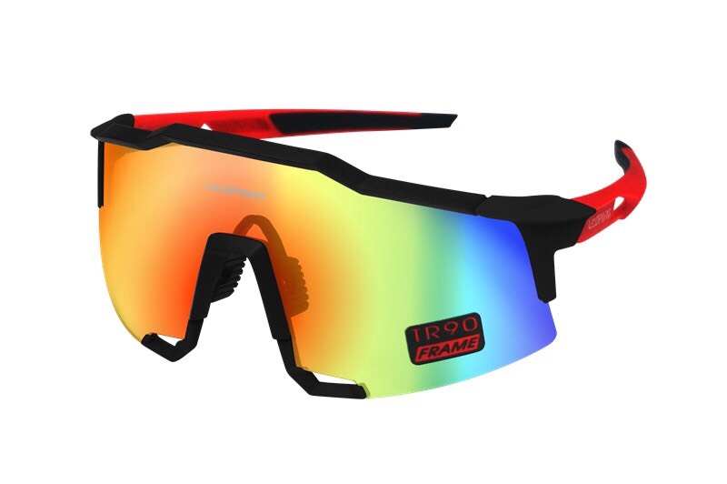 แว่นตา Leopard Vortex เลนส์สีตัดแสง Smoke Cycling Sunglasses, มีสีดำเขียว