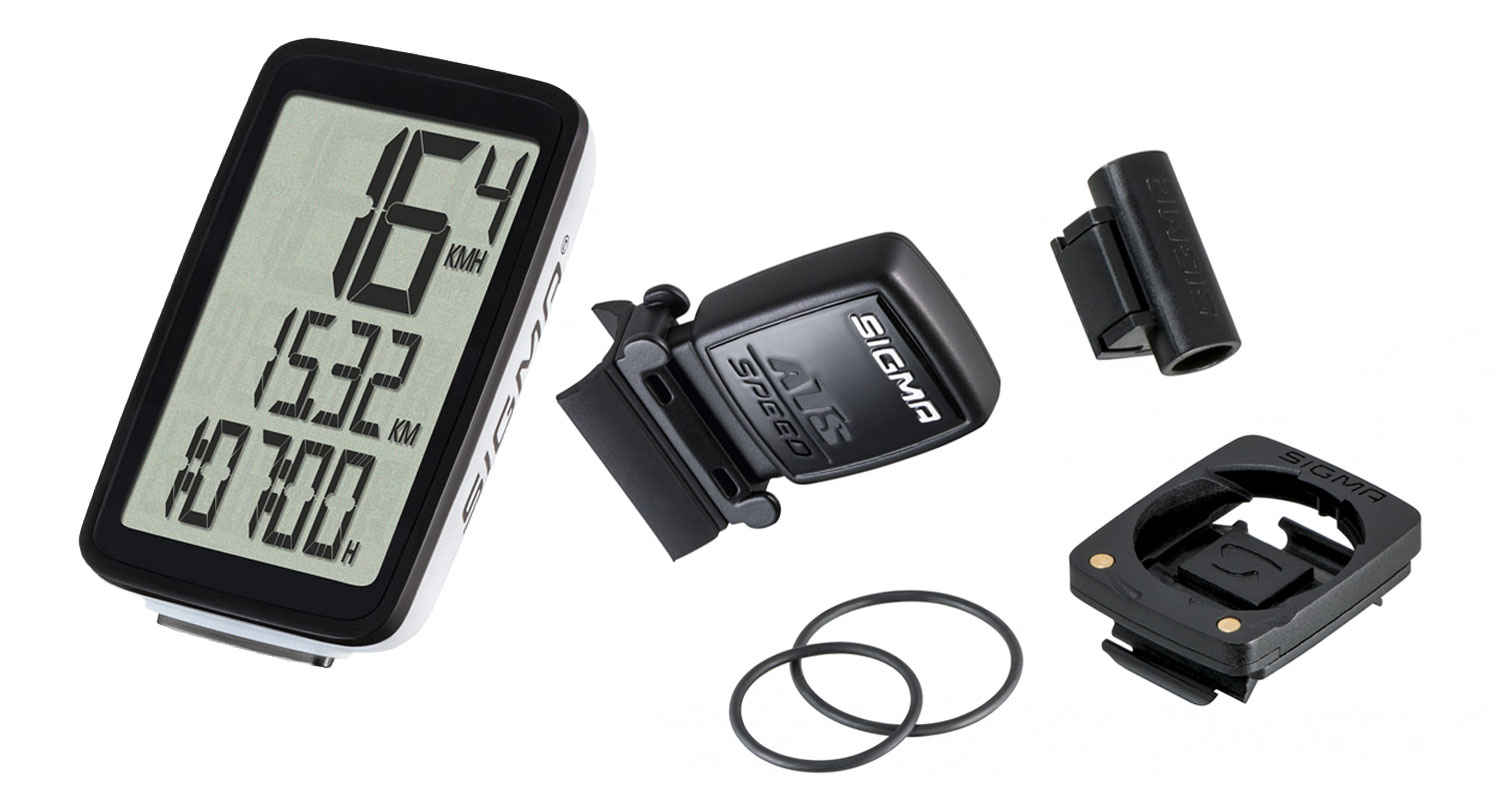 ไมล์จักรยาน Sigma Sport PURE 1 ATS Cycle Computer - black มีสาย + สปีดเซนเซอร์