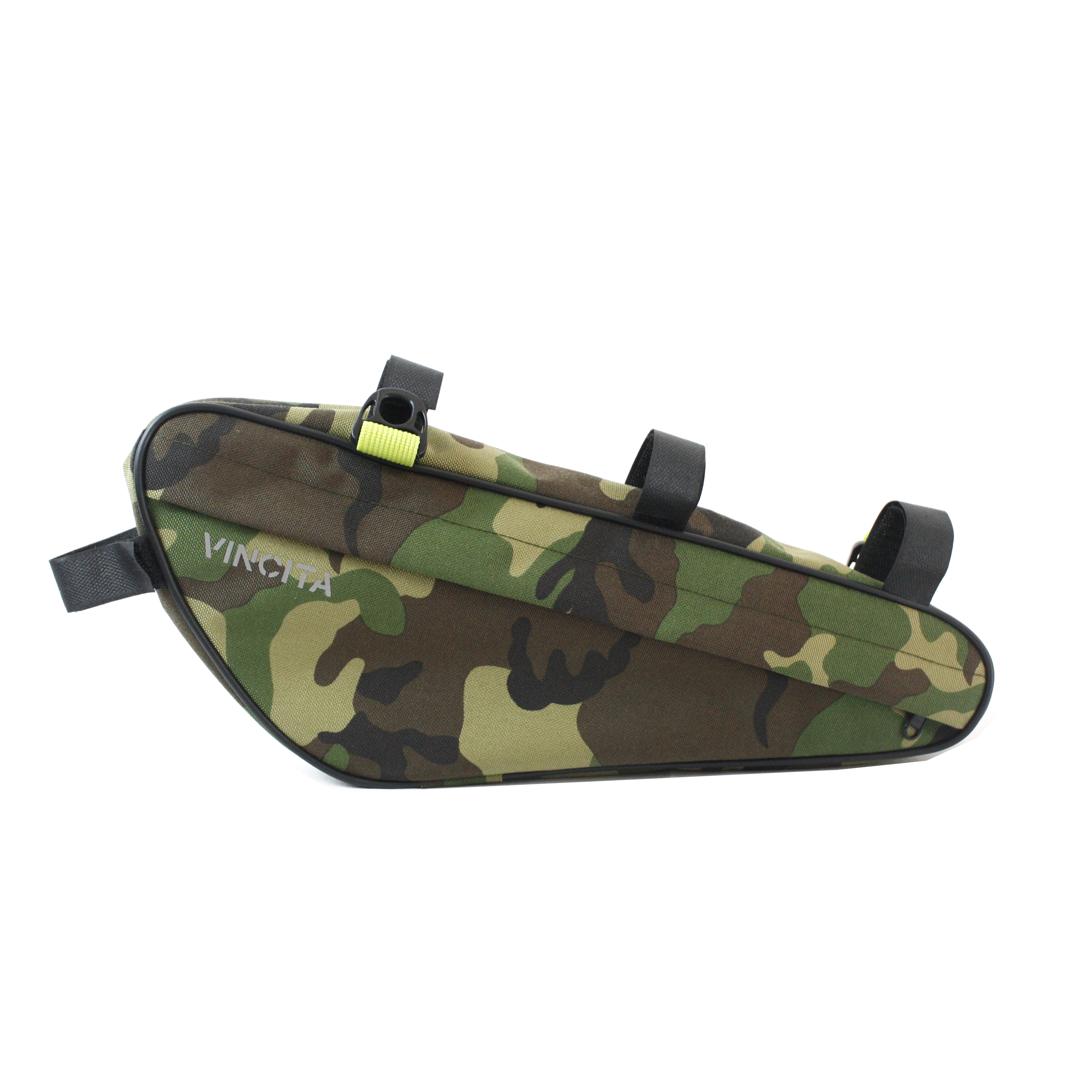 กระเป๋าใต้เฟรมแบบสามเหลี่ยม VINCITA Cycling Bicycle Front Tube Triangle Frame Bag Bike Frame Zip Bag, B024L ขนาดใหญ่