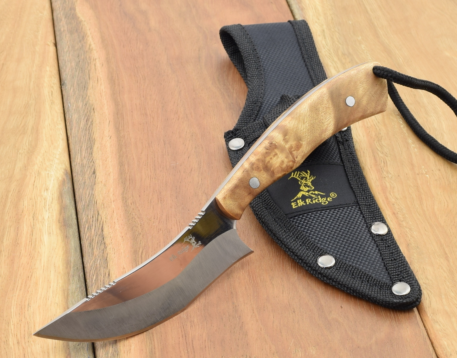 มีดใบตาย Elk Ridge # ER-547BW FIXED BLADE KNIFE ของแท้