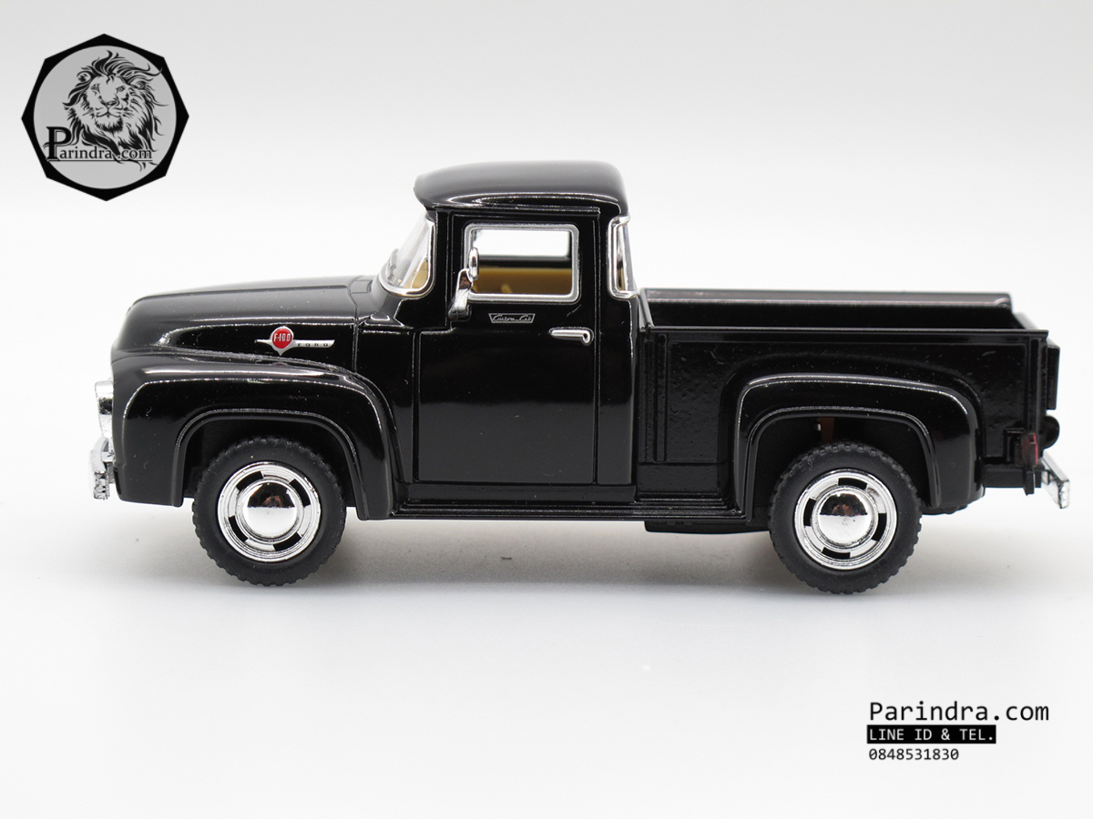 โมเดลรถเหล็กรถจำลอง Ford 1956 F-100 Pickup KT5385 อัตตราส่วน 1:38 สีดำสนิท