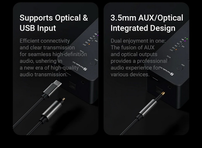 Fosi Audio SK02 DAC/AMP ตั้งโต๊ะขนาดเล็ก ชิป ESS ES9038Q2M+SGM8262 ประกันศูนย์ไทย