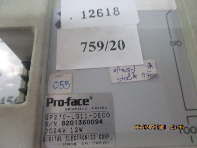 LCD TOUCH SCREEN “ PROFACE ” รุ่น GP270-LG11-DECO