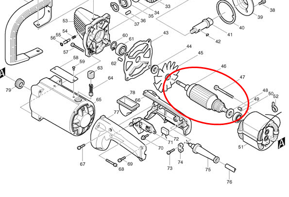 ทุ่น เลื่อย Makita มากีต้า 4110C (แท้) ##