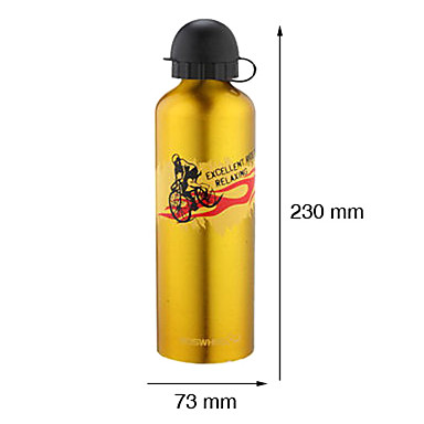 กระป๋องน้ำ อลูมิเนียม Roswheel 750มล. (52136)มีสีทอง