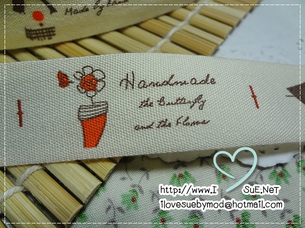 ป้ายผ้า Zakka ญี่ปุ่น ลาย Handmade House 1 เมตร 16 บล็อก