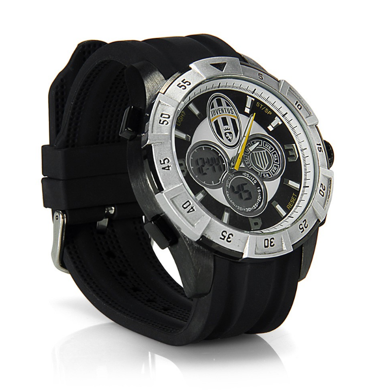 นาฬิกาที่ระลึกยูเวนตุสของแท้ JUVENTUS BLACK B&W WATCH