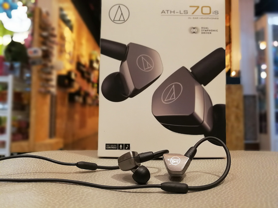 Audio Technica Ath Ls70is หูฟัง Inear Monitor Dual Symphonic drivers มีไมค์ เสียงเครื่องดนตรีชัดเจน แบรนดังจากญี่ปุ่น