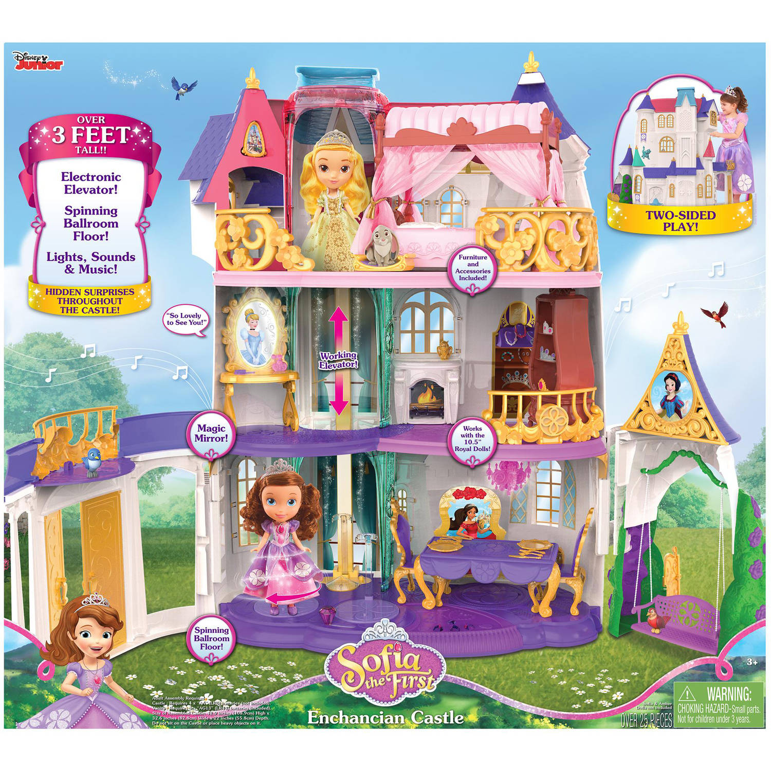 Disney Sofia the First Enchancian Castle- Over 3 FT TALL บ้านตุ๊กตา ปราสาทเจ้าหญิงโซเฟียหลังใหญ่โตสุดอลังการ ตกแต่งอย่างน่ารักตามแบบฉบับเจ้าหญิง นำเข้าจาก USA ของแท้ 100%