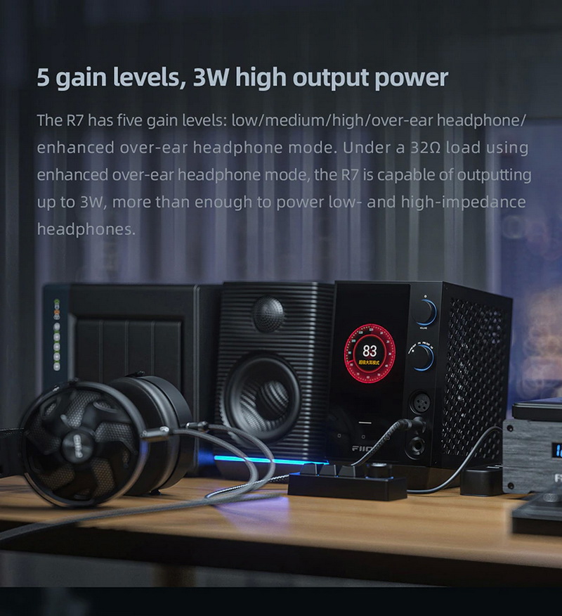 FiiO R7 เครื่องเล่นเพลงสตรีมมิ่งตั้งโต๊ะ DAP+DAC+AMP ครบจบในตัว รองรับ MQA, Roon Ready