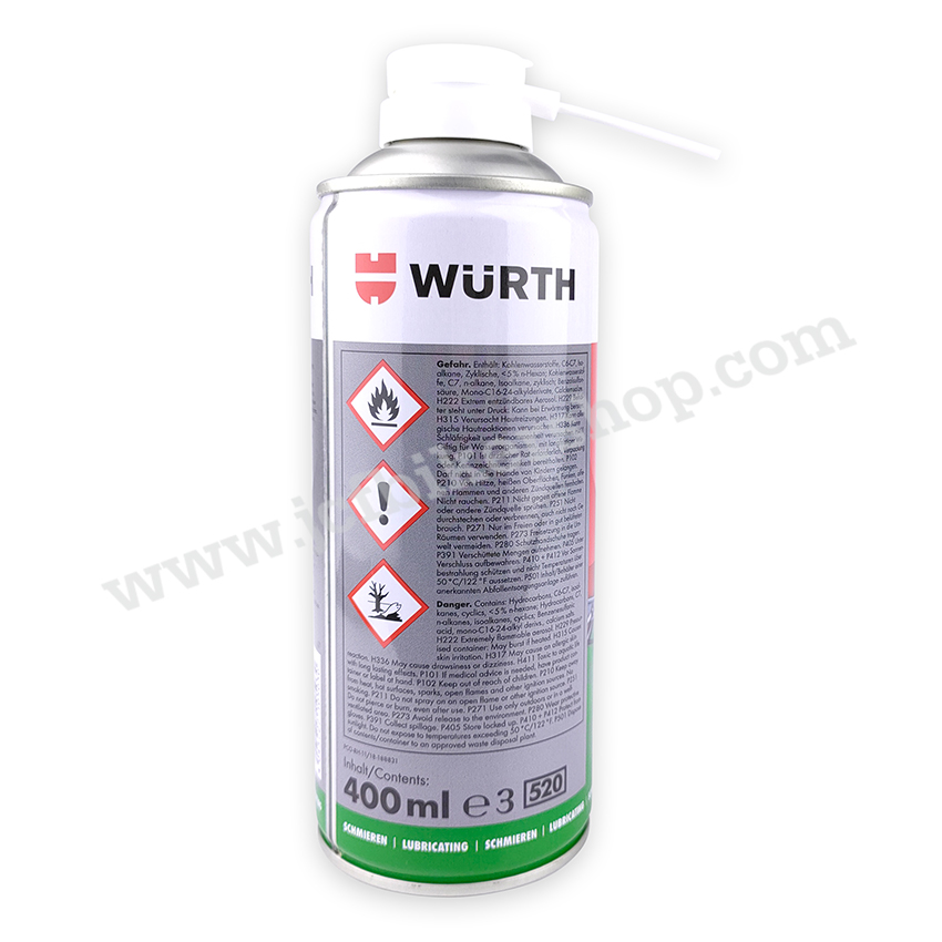 สเปรย์จารบีฉีดโซ่แบบแห้งฝุ่นไม่เกาะ ใช้หล่อลื่นโซ่WURTH HHS® DRYLUBEของแท้ราคาถูก(พร้อมส่งทันใจ2วันถึง)